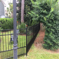 Remarkable design heavy duty powder coated 6'x8' wrought iron fence